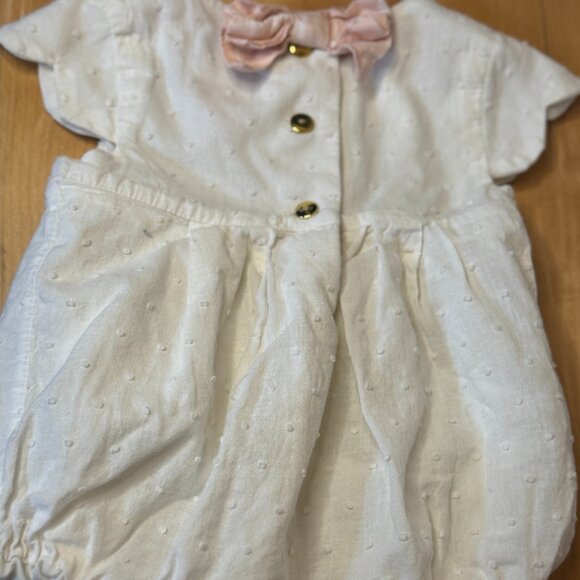 Jillian’s Closet Baby Girl White Romper Dress 0–3M - Picture 4 of 7